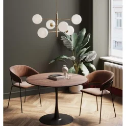 Table Schickeria noyer noir Ø110cm>KARE Design Best