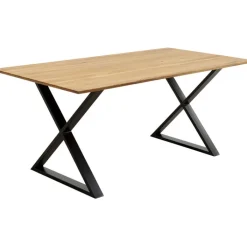 Table Symphony Chêne Cross noir 200x100cm><noscript><img width=
