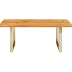 Table Symphony chêne laiton 180x90>KARE Design Clearance