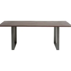Table Symphony foncé acier brut 160x80><noscript><img width=