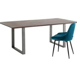 Table Symphony foncé acier brut 200x100><noscript><img width=