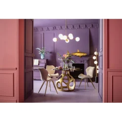 Table Volcano doré Ø120cm>KARE Design Discount