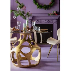 Table Volcano doré Ø120cm><noscript><img width=