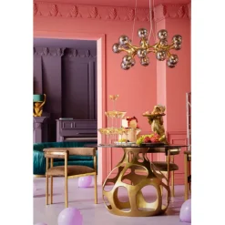 Table Volcano doré Ø120cm><noscript><img width=