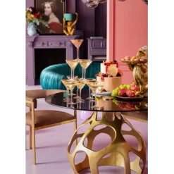 Table Volcano doré Ø120cm><noscript><img width=