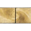 Tableau décoratif Wave doré (2/Set)>KARE Design