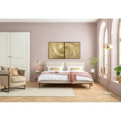 Tableau décoratif Wave doré (2/Set)>KARE Design