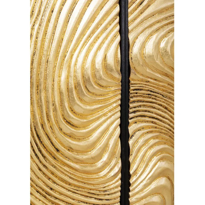 Tableau décoratif Wave doré (2/Set)>KARE Design