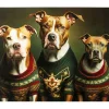 Tableau en verre Dog Family 110x90cm>KARE Design Best