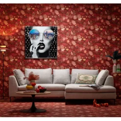 Tableau en verre encadré NY View 120x120cm>KARE Design New