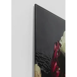 Tableau en verre Flower Art Lady 120x120cm><noscript><img width=