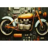 Tableau en verre Garage Motorbike 60x80cm>KARE Design Online