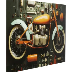 Tableau en verre Garage Motorbike 60x80cm>KARE Design Online