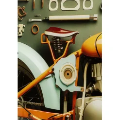 Tableau en verre Garage Motorbike 60x80cm><noscript><img width=