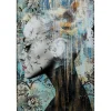 Tableau en verre Lady Flower 100x150cm>KARE Design Sale