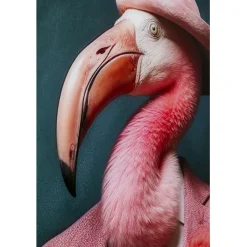Tableau en verre Mister Flamingo 120x160cm><noscript><img width=