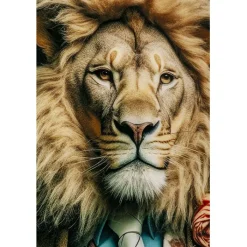 Tableau en verre Mister Lion 150x100cm><noscript><img width=