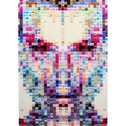 Tableau en verre Pixel Face 120x80cm>KARE Design Best