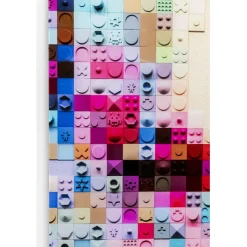 Tableau en verre Pixel Face 120x80cm><noscript><img width=