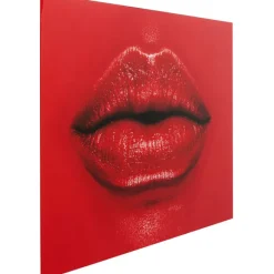Tableau en verre Red Lips 120x80cm>KARE Design Best