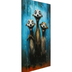 Tableau en verre Singing Meerkats 60x80cm>KARE Design New
