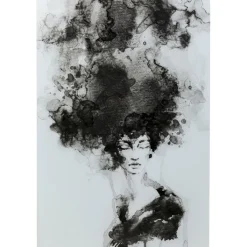Tableau en verre Smokey Hair 100x150cm>KARE Design Hot