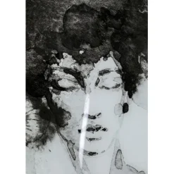 Tableau en verre Smokey Hair 100x150cm><noscript><img width=