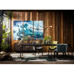 Tableau en verre Triptychon Wave (3/Set)>KARE Design New