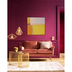 Tableau encadré Abstract Shapes jaune 113x113cm>KARE Design Online