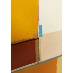 Tableau encadré Abstract Shapes jaune 113x113cm><noscript><img width=