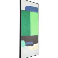 Tableau encadré Abstract Shapes vert 73x143cm><noscript><img width=