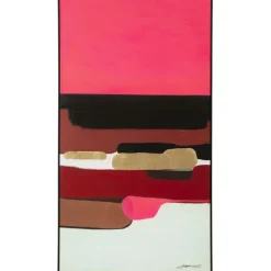 Tableau encadré Abstract Shapes fuchsia 73x143cm>KARE Design