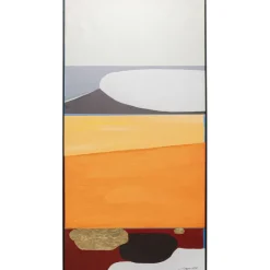 Tableau encadré Abstract Shapes orange 73x143cm>KARE Design Best