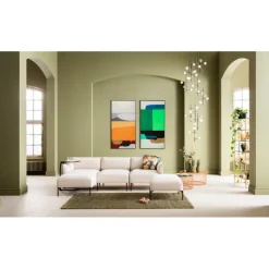 Tableau encadré Abstract Shapes orange 73x143cm>KARE Design Best