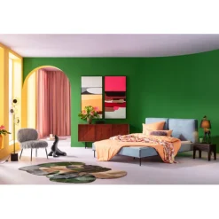 Tableau encadré Abstract Shapes orange 73x143cm><noscript><img width=