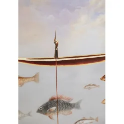 Tableau encadré Cloud Fisherman Boat 60x120cm><noscript><img width=