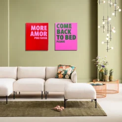 Tableau encadré Come Back To Bed 40x50cm>KARE Design