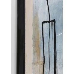 Tableau encadré Dust bleu 100x100cm><noscript><img width=