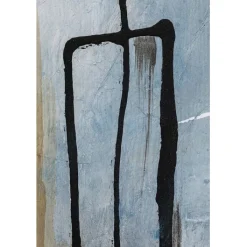Tableau encadré Dust bleu 100x100cm><noscript><img width=