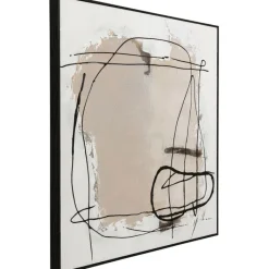 Tableau encadré Dust gris 100x100cm><noscript><img width=