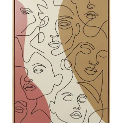 Tableau encadré Faccia Arte Tri Colore 90x120cm>KARE Design Best