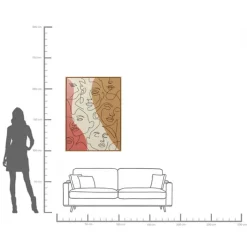 Tableau encadré Faccia Arte Tri Colore 90x120cm><noscript><img width=