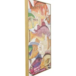 Tableau encadré Fish Meeting One 75x100cm><noscript><img width=