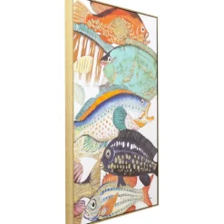 Tableau encadré Fish Meeting Two 75x100cm><noscript><img width=