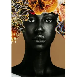 Tableau encadré Flower Hair 120x120cm><noscript><img width=