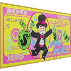 Tableau encadré Graffiti Money 70x160cm>KARE Design Online