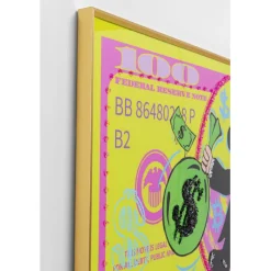 Tableau encadré Graffiti Money 70x160cm><noscript><img width=