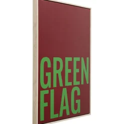 Tableau encadré Green Flag 40x60cm><noscript><img width=