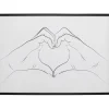 Tableau encadré Heart Hands 103x73cm>KARE Design Outlet