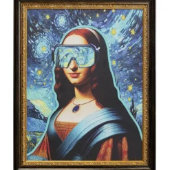 Tableau encadré LED Art Lady 80x100cm><noscript><img width=